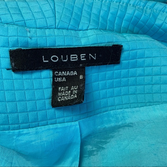 Louben Blue Open Front Blazer Jacket - Picture 6 of 7